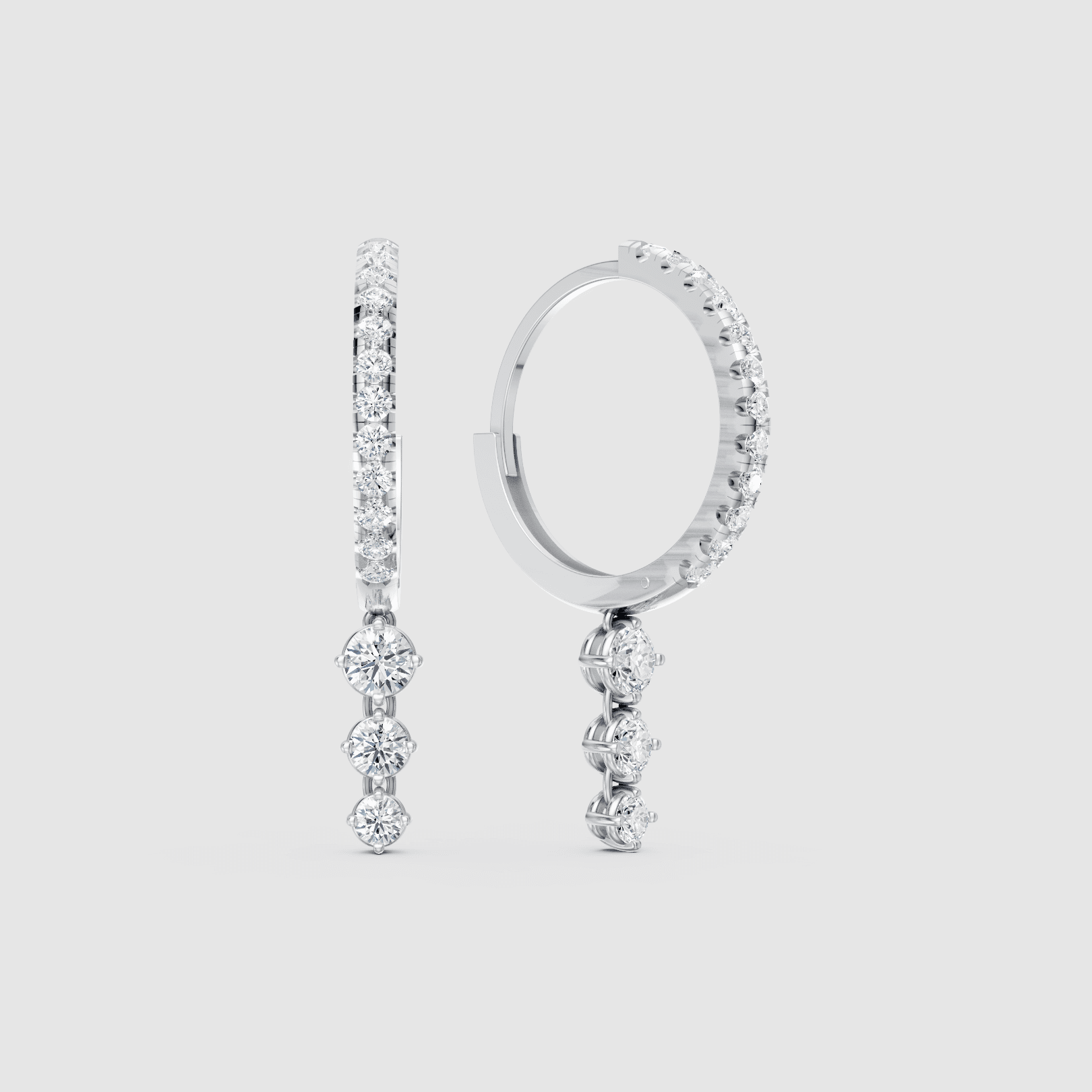 Diamond Cascade Earring
